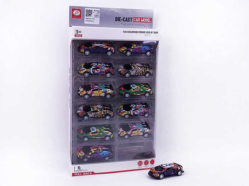 Pull Back Car(12in1） toys