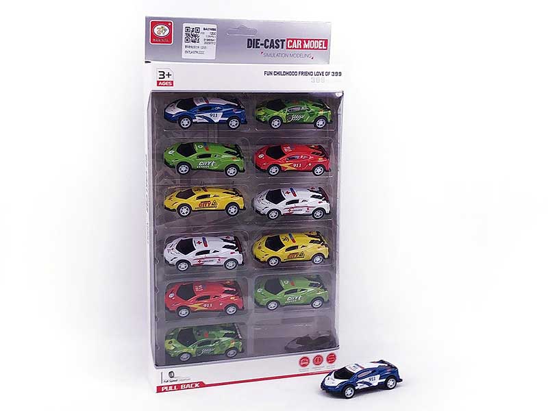 Pull Back Car(12in1） toys