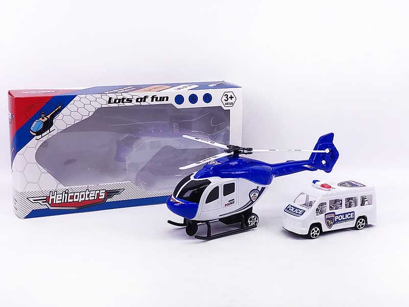 Pull Back Airplane & Free Wheel Police Car toys