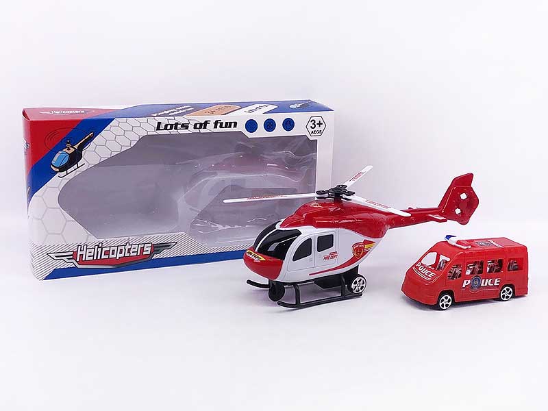 Pull Back Airplane & Free Wheel Police Car toys