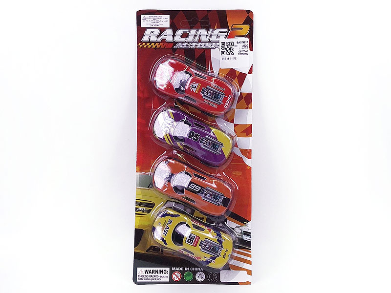 Die Cast Racing Car Pull Back(4in1) toys