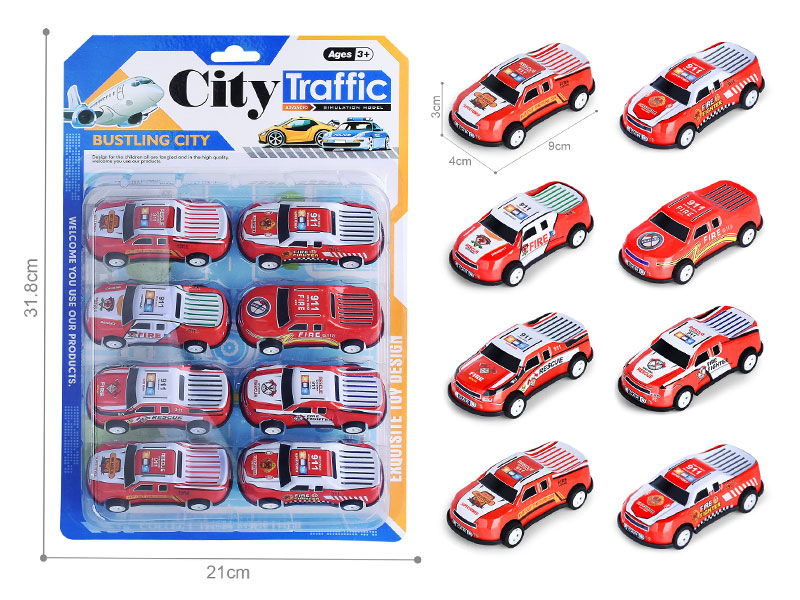 1:48 Die Cast Car Pull Back(8in1) toys