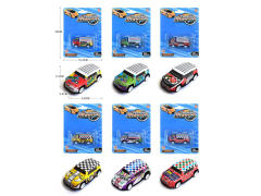 1:64 Die Cast Car Pull Back(6C) toys