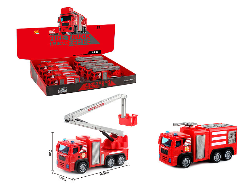 Pull Back Fire Engine(8in1) toys