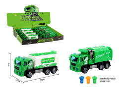 Pull Back Sanitation Truck(8in1) toys