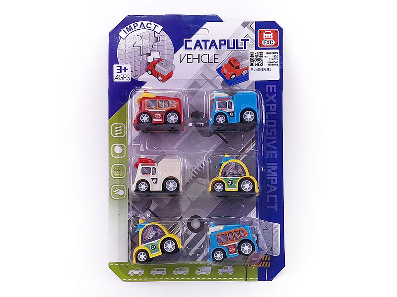 Pull Back Car(6in1) toys