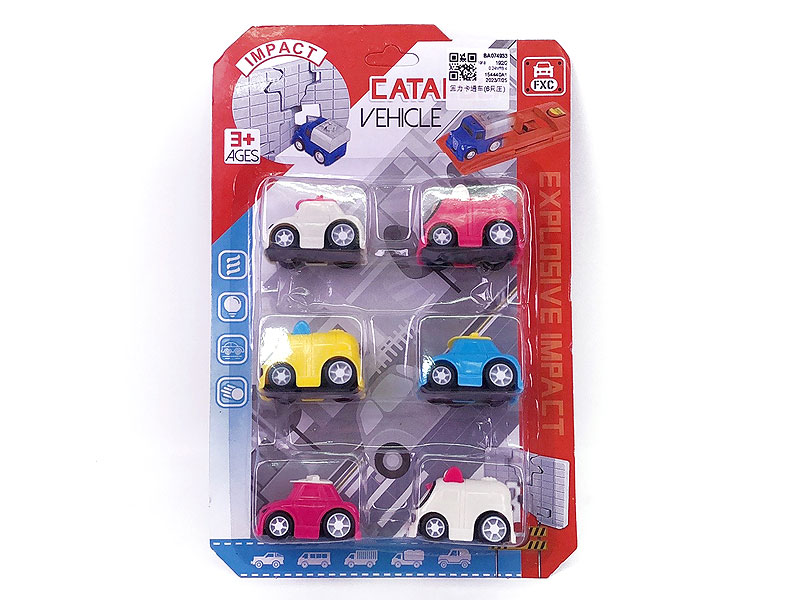 Pull Back Car(6in1) toys