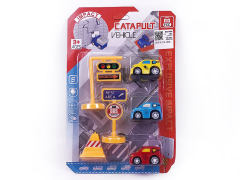 Pull Back Car & Road Sign toys