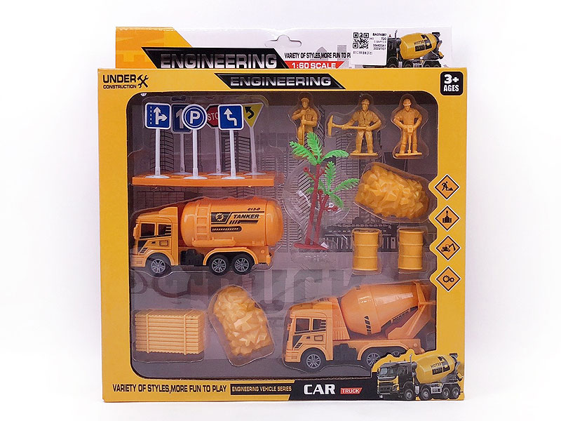 Pull Back Construction Truck(2in1) toys