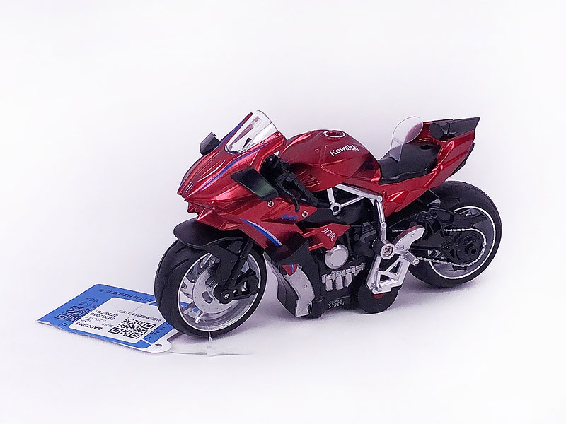Die Cast Motorcycle Pull Back W/M(12in1) toys