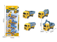 Pull Back Construction Truck(4in1) toys