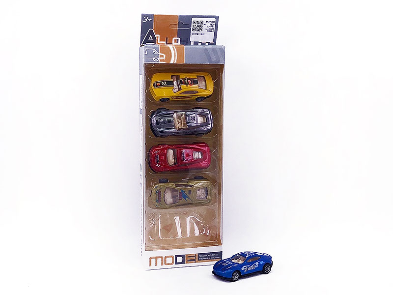 Die Cast Sports Car Pull Back(5in1) toys