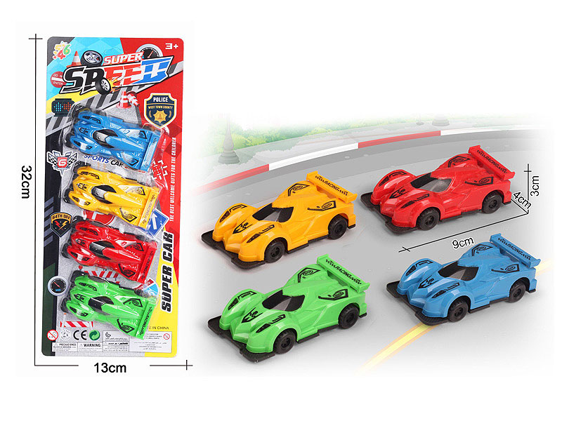 Pull Back 4Wd Car(4in1) toys