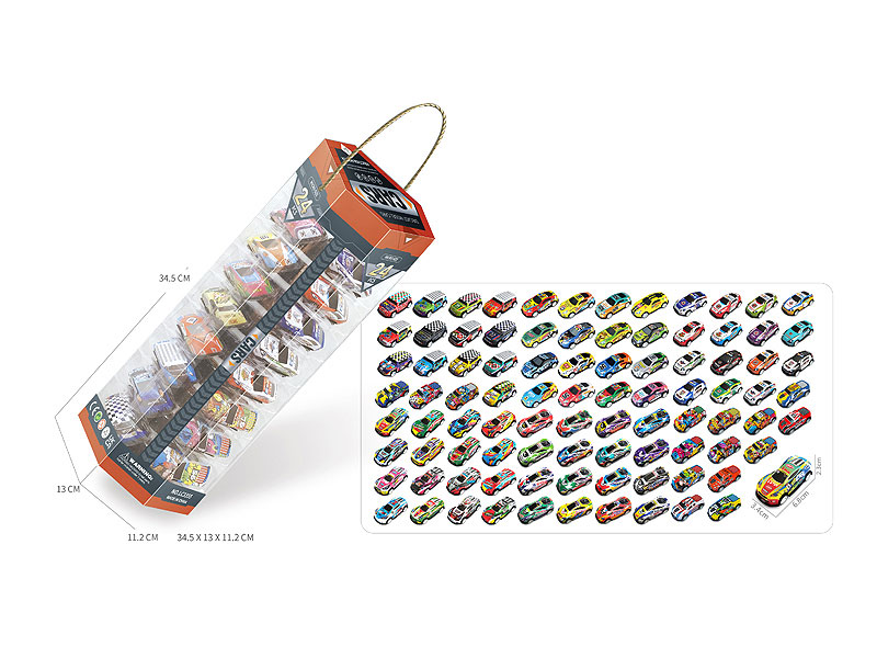 Die Cast Car Pull Back(24in1) toys