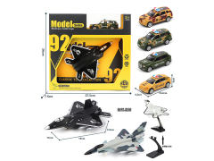 1:50 Die Cast Car Pull Back & Model Airplane (2S)