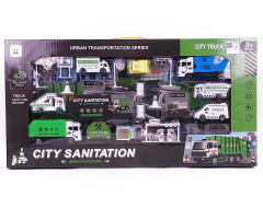 Pull Back Sanitation Truck Set toys