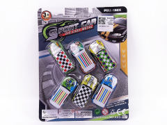 Die Cast Cross-country Car Pull Back(6in1)