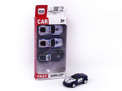 Die Cast Police Car Pull Back(4in1) toys