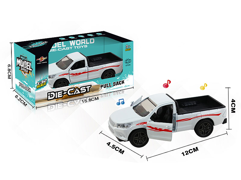 1:32 Die Cast Car Pull Back W/L_M toys