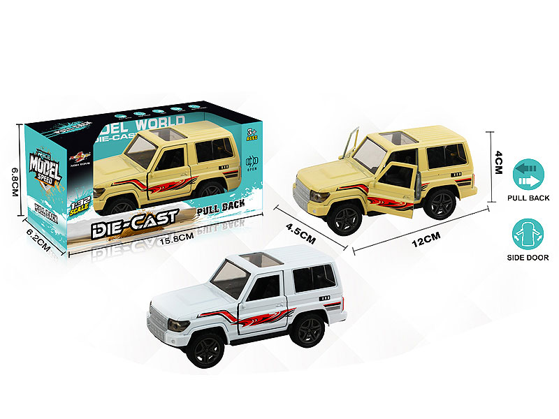 1:32 Die Cast Cross-country Car Pull Back(2C) toys