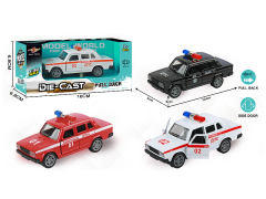 1:32 Die Cast Police Car Pull Back(3C) toys