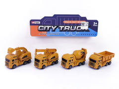 Pull Back Construction Truck(4in1) toys