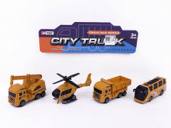 Pull Back Construction Truck(4in1) toys