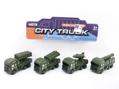 Pull Back Military Car(4in1)