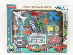 Pull Back Car & Pull Back Plane Set toys