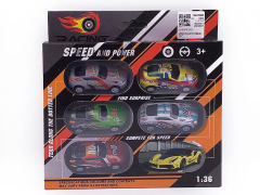 Die Cast Racing Car Pull Back(6in1) toys