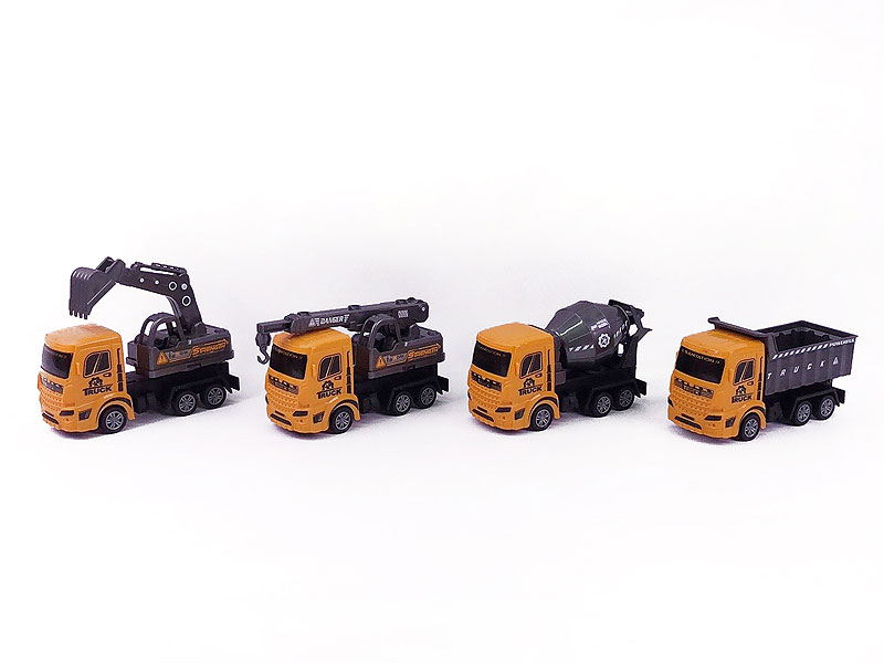 Pull Back Construction Truck(4S) toys