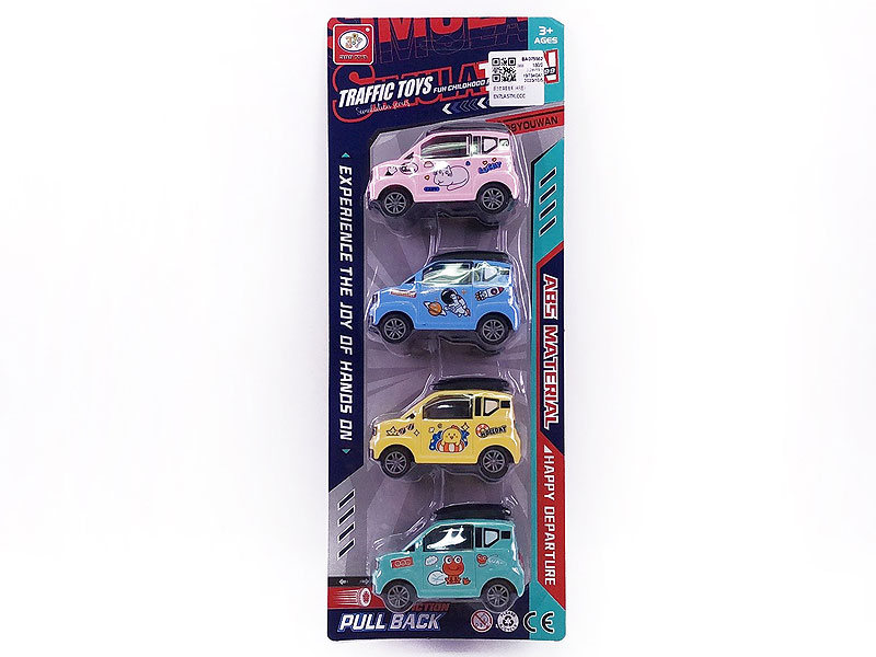 Pull Back Car(4in1) toys