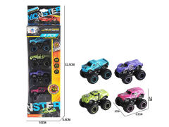 Die Cast Cross-country Car Pull Back(4in1)