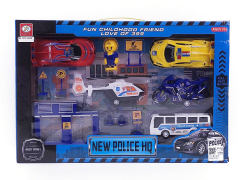 Pull Back Police Car Set