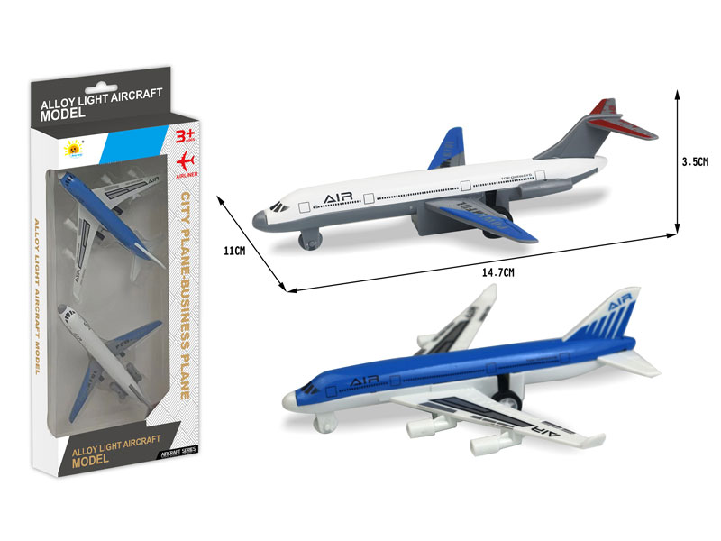 Die Cast Airplane Pull Back(2in1) toys