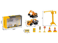 Pull Back Construction Truck Set toys