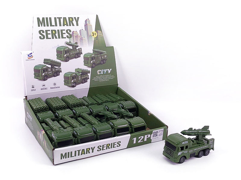 Pull Back Military Car(12in1) toys