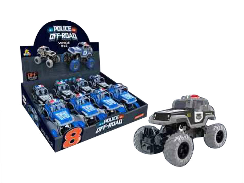 Pull Back Police Car(8in1) toys