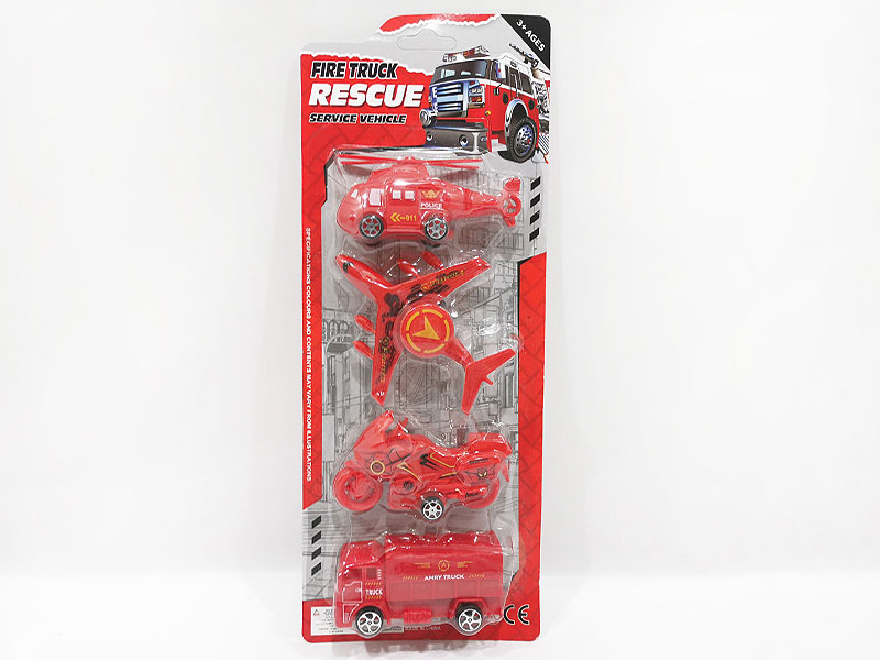 Pull Back Fire Engine(4in1) toys