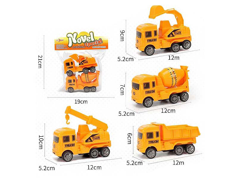 Pull Back Construction Truck(2in1) toys