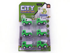 Pull Back Sanitation Truck(6in1)