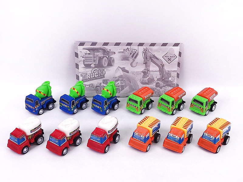 Pull Back Construction Truck(12in1) toys