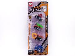 Pull Back Construction Truck(4in1) toys