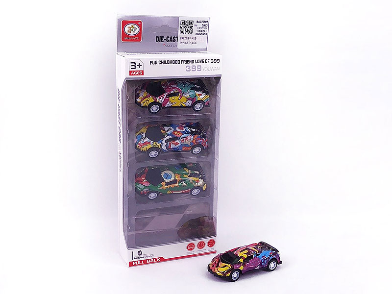 Pull Back Car(4in1) toys