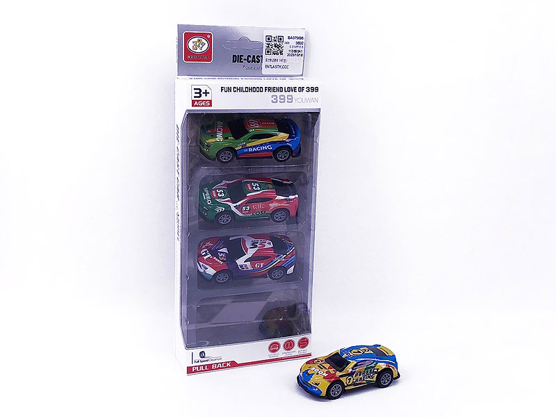 Pull Back Racing Car(4in1) toys