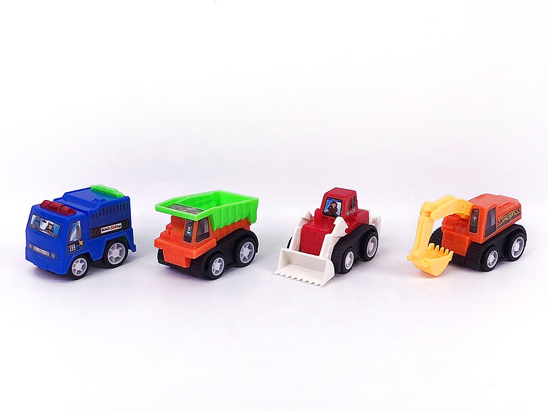 Pull Back Construction Truck(4in1) toys