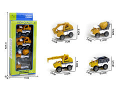 Pull Back Construction Truck(4in1) toys