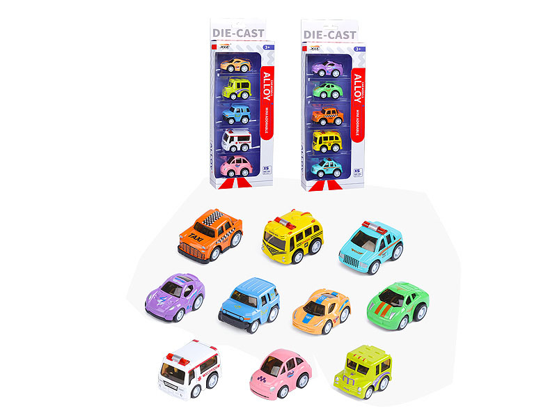 Die Cast Car Pull Back(5in1) toys