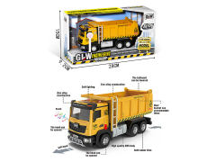 1:40 Die Cast Construction Truck Pull Back W/L_M
