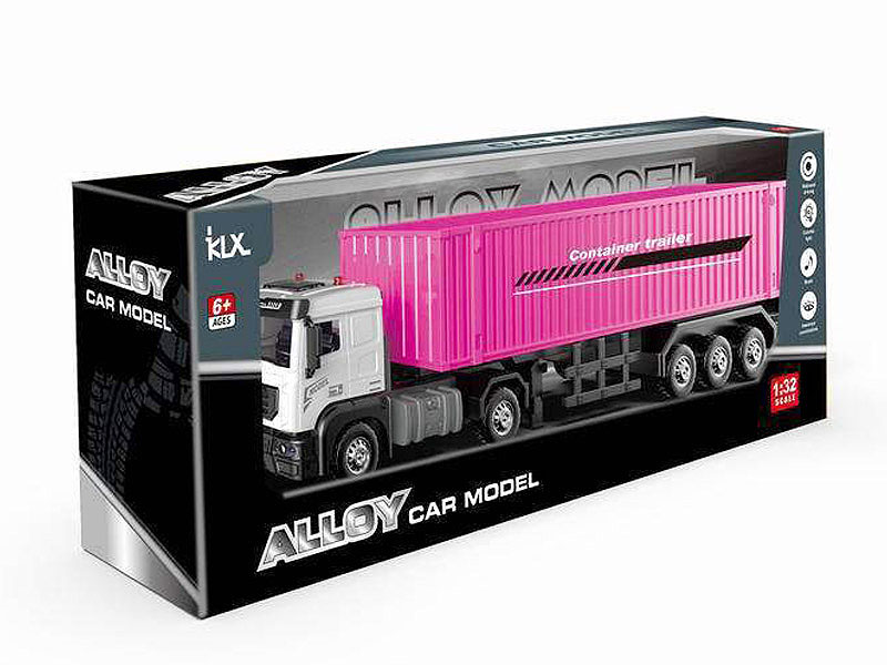 Die Cast Container Pull Back W/L_S toys